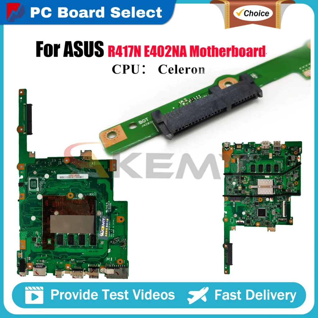 For ASUS E402NA Mainboard Vivobook E402N F402NA L402NA X402NA CPU N3350 N4200 N3450 2GB 4GB RAM