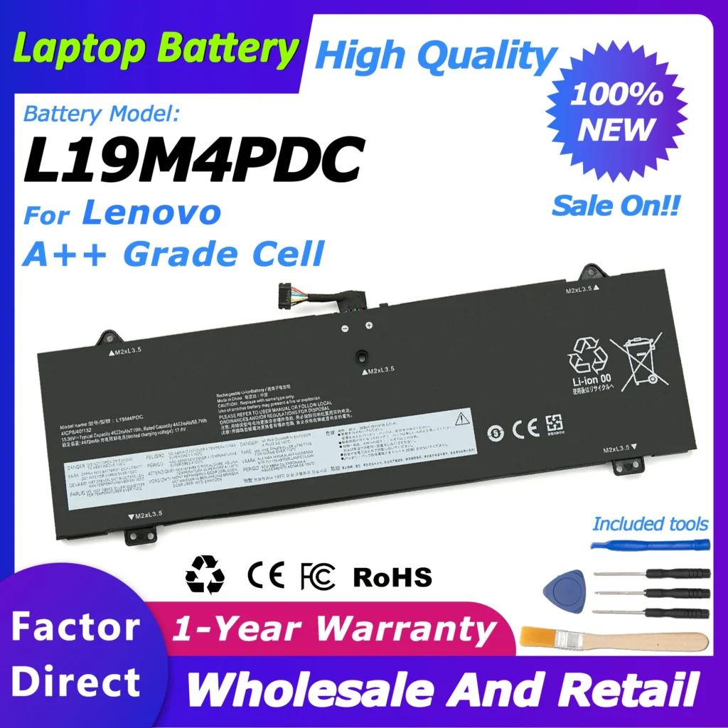 L19C4PDC/L19L4PDC Battery 15.36V/71Wh for Lenovo Yoga 7 14ITL5 82BH 15ITL5 82BJ Yoga 14c ITL 2021 C750 4622mah