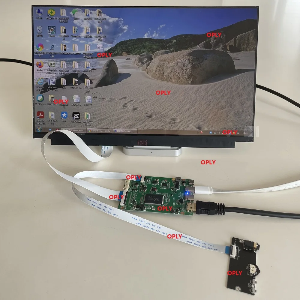 15.6" 17.3" 13.3" 14" 1920X1080 LED panel IPS Screen + Type-C USB mini HDMI For PC PS X360 Laptop raspberry EDP controller board