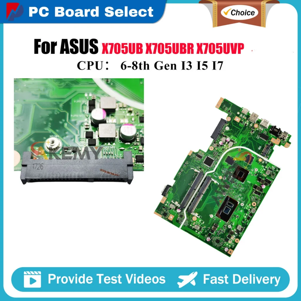 X705U X705UB For ASUS VivoBook X705UVP X705UBR X705UBP X705UNR X705UF X705UV F705U W/ I3 I5 I7