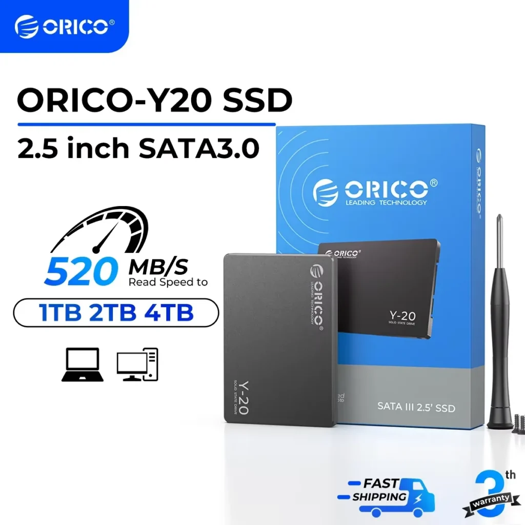 ORICO SATA III SSD 2.5” Internal Solid State Drive 3D NAND 512GB 1TB 2TB 4TB UP to 550MB/s