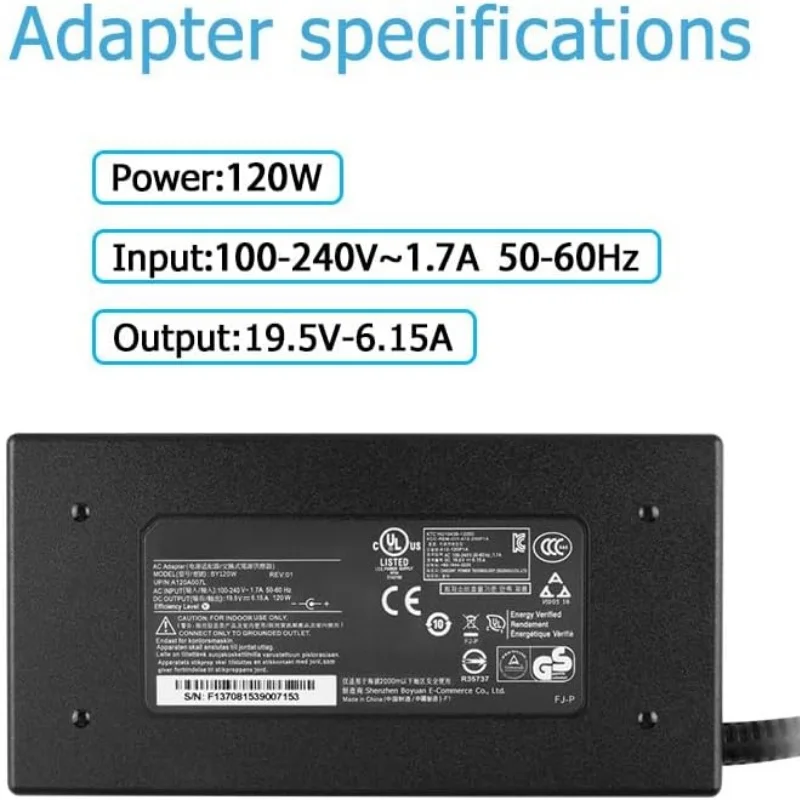 For Chicony A120A007L A12-120P1A For MSI GL62M GE60 GE62 GE70 GE72 MS-16GF MS-1771