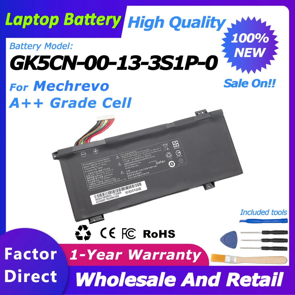 GK5CN-00-13-3S1P-0 46.74Wh/11.4V For MECHREVO X8Ti Z2 MACHENIKE T90 Plus T90-T3p series F117-B F117-B6