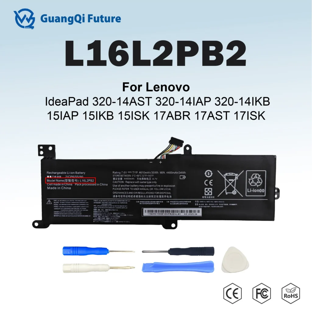 L16L2PB2 35Wh 4610mAh 7.6V for Lenovo IdeaPad 320-14AST 320-14IAP 320-14IKB 14ISK 15ABR 15IAP 15IKB 1