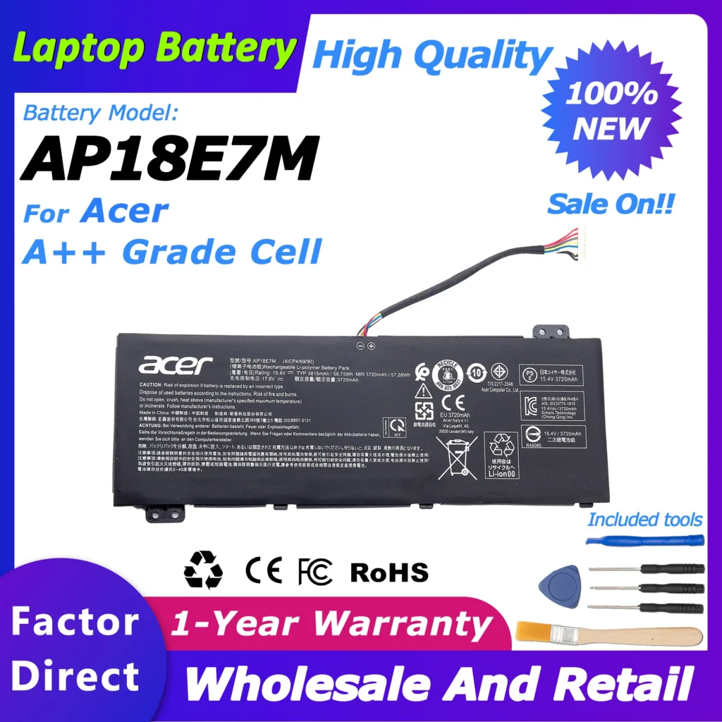 AP18E7M for Acer Nitro 5 AN515-54/AN515-55/AN517-51 Aspire 7 A715-74 A715-74G Series 3815mah