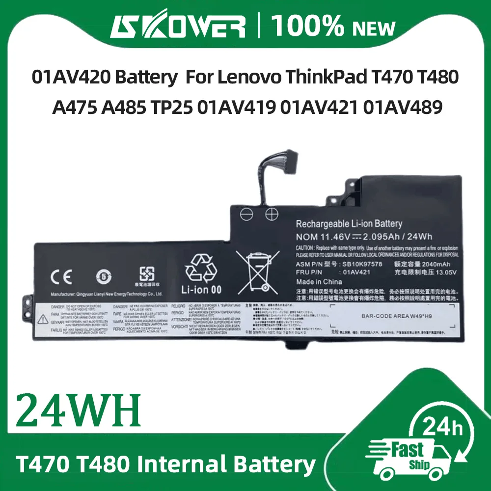 SKOWER 01AV421 for Lenovo ThinkPad T470 T480 T570 T580 TP25 01AV489 01AV420 01AV419 01AV425 01AV427 01AV428