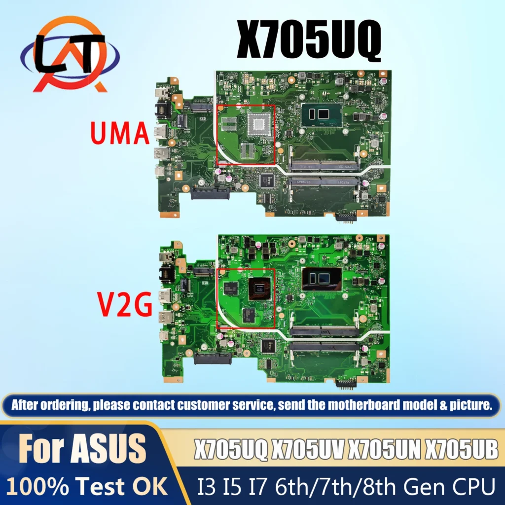 X705UAP With 4405U For Asus X705UNR X705UBR X705UN X705UV X705UVP X705UQR X705UQ X705UA X705UAP