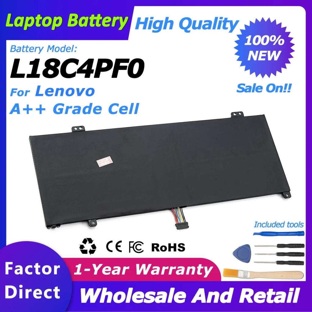 L18C4PF0 For Lenovo ThinkBook 13S-IWL 14S-IML Series 13S-IWL 14S-IWL Laptop Battery 2964mah