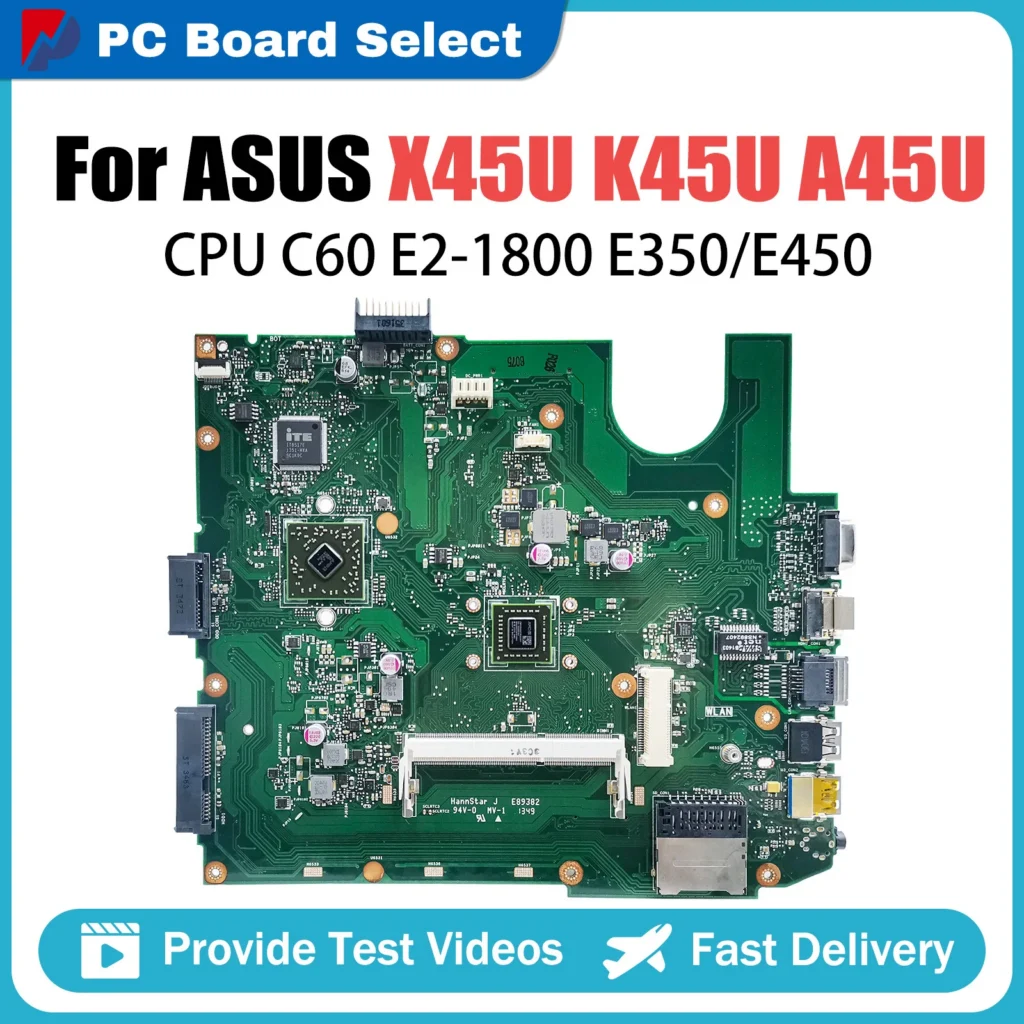 For ASUS K45U A45U X45U Integrated MAINboard E2-1800 E-450
