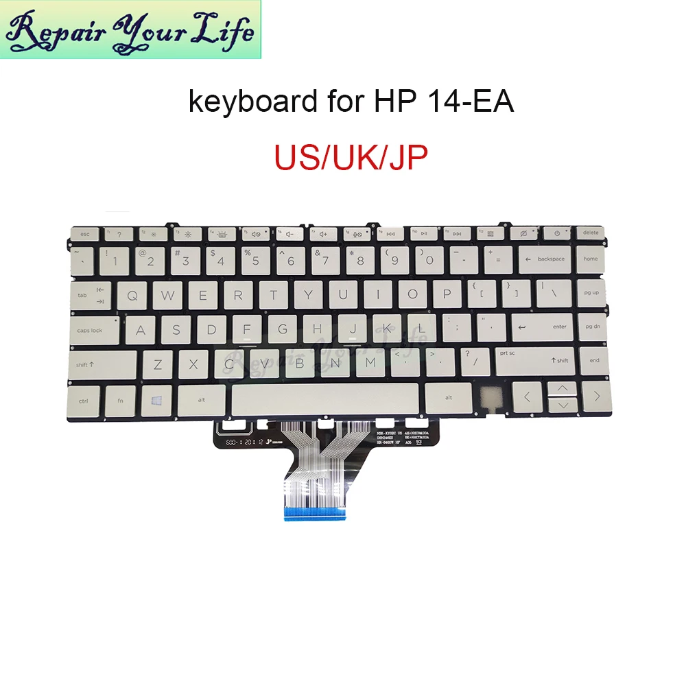 13AY US/UK Japanese Latin Backlit Keyboard for HP ENVY X360 13Z-AY 13BA 13T-BA 13-BD TPN-C147 C145