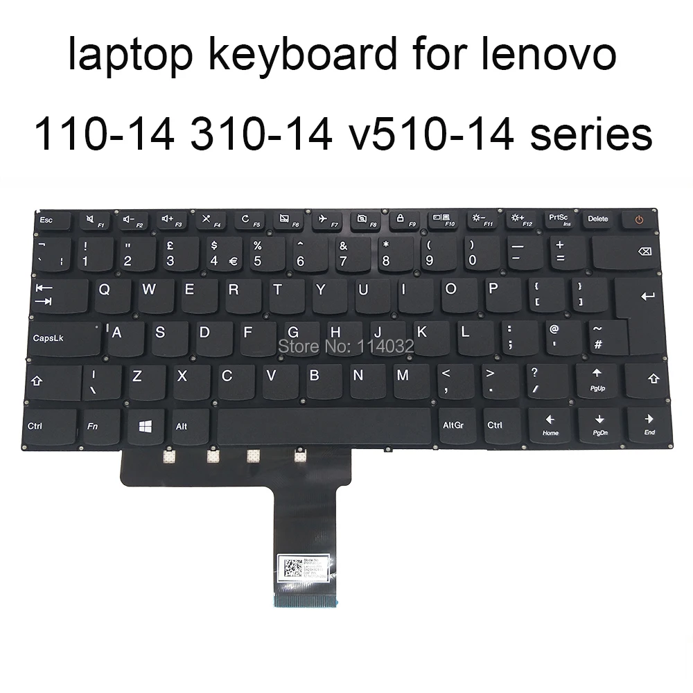 UK GB Replacement Keyboards For Lenovo Ideapad 110-14IBR 110-14AST 110-14 SN20K92833 5CB0L45748