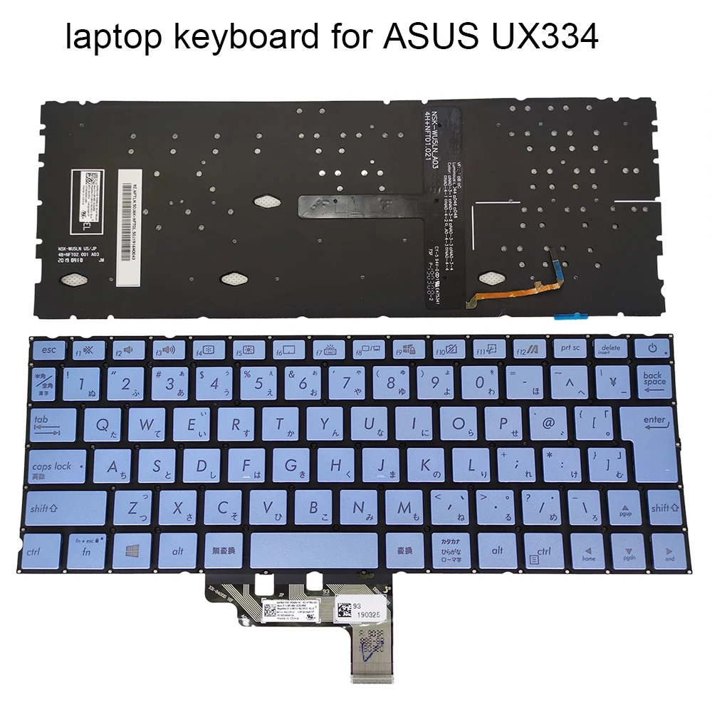 UK Backlit keyboards for ASUS Zenbook 13 UX334 UX334FL UX334FA 0KNB0 1620JP00 162HJP00