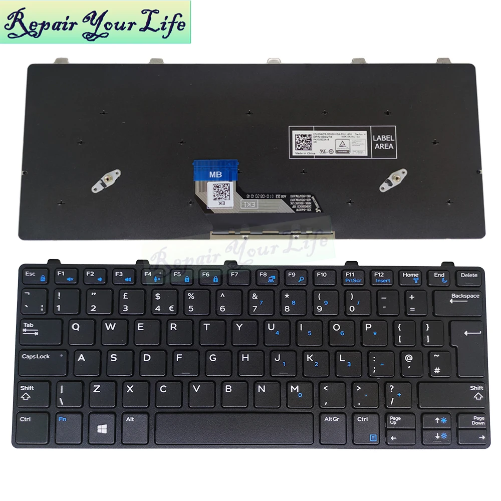 Genuine UK ENGLISH Chromebook 3189 0X98D4 0D4VF8 for Dell Latitude 3180 3189 3190 3380 CN-0PFV66 DFH00 0DFH00