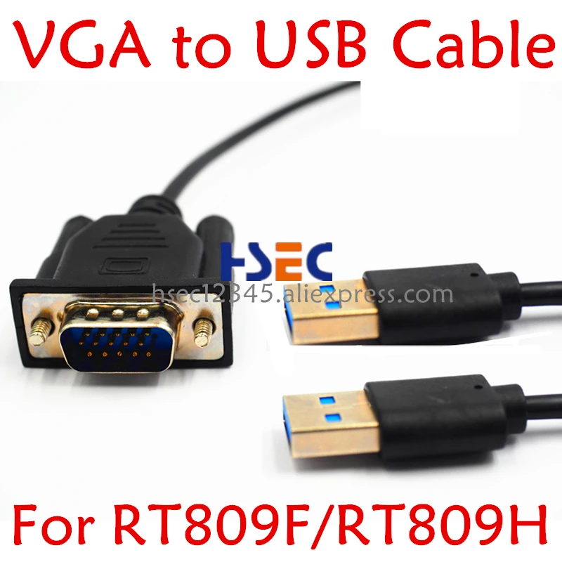 VGA to USB cable for RT809H and RT809F programmer to solve the problems of USB port print and part of swiping machine