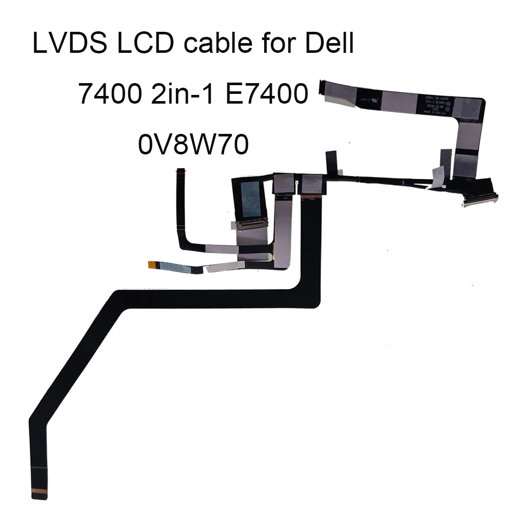 V8W70 Laptop LVDS LCD EDP Cable for Dell Latitude 7400 2-in-1 E7400 EDB41 CN-0V8W70 DC02C00J300