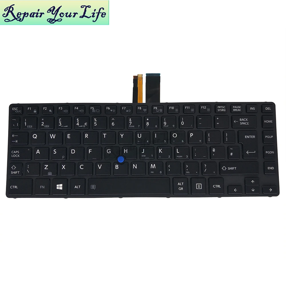 UK Backlit Keyboard for Toshiba Satellite Pro A40-C A40-C1443 A40-D-BTO G83C000GU5EN