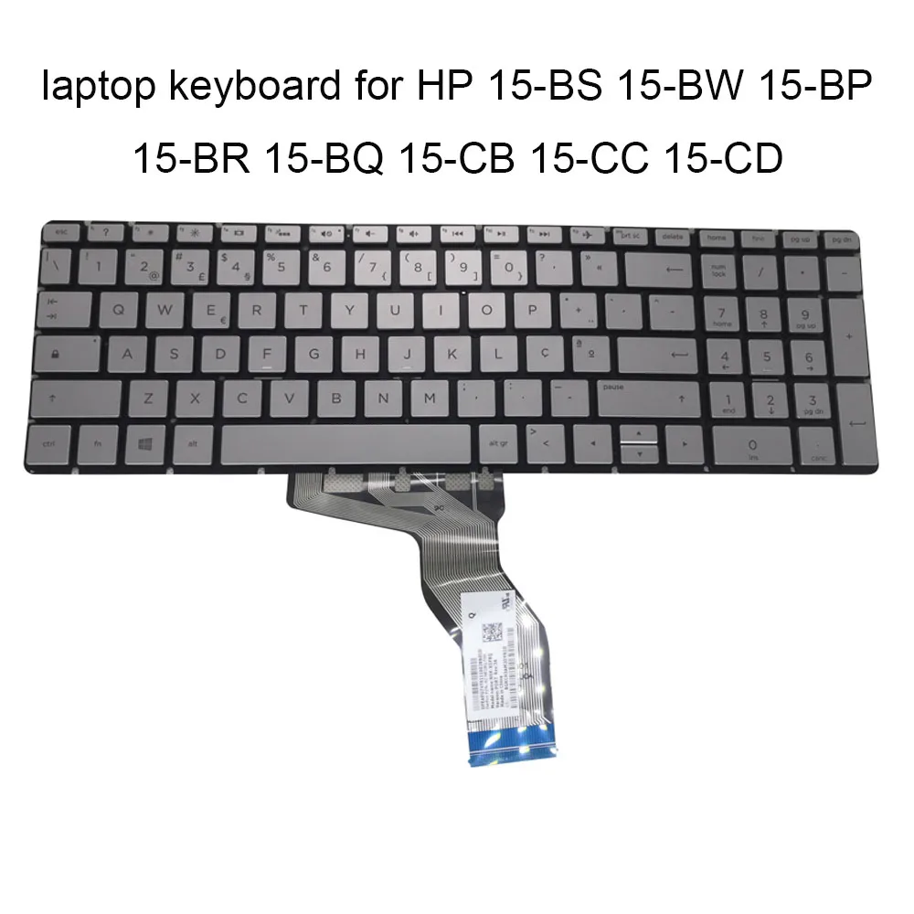 UK Italian Portuguese Brazilian Backlit Keyboard for HP Pavilion 15-BS 15-BW 15-BP BR 15-BQ 15-CB CC CD Keyboards PT-BR L60341