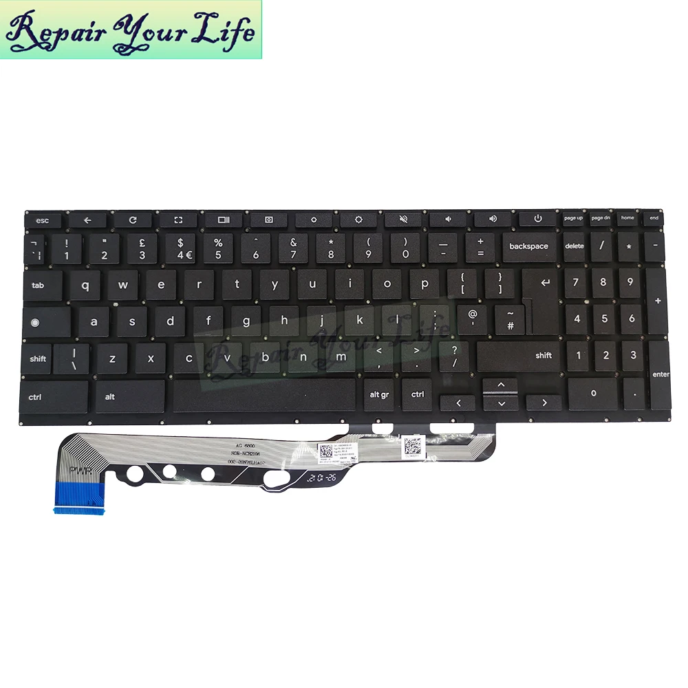 US UK English Keyboard For ASUS Chromebook CX1 CX1400 Flip 15.6 0KNX0-5100UK00 0KN1-D81UK12 CV1US12 2103US00