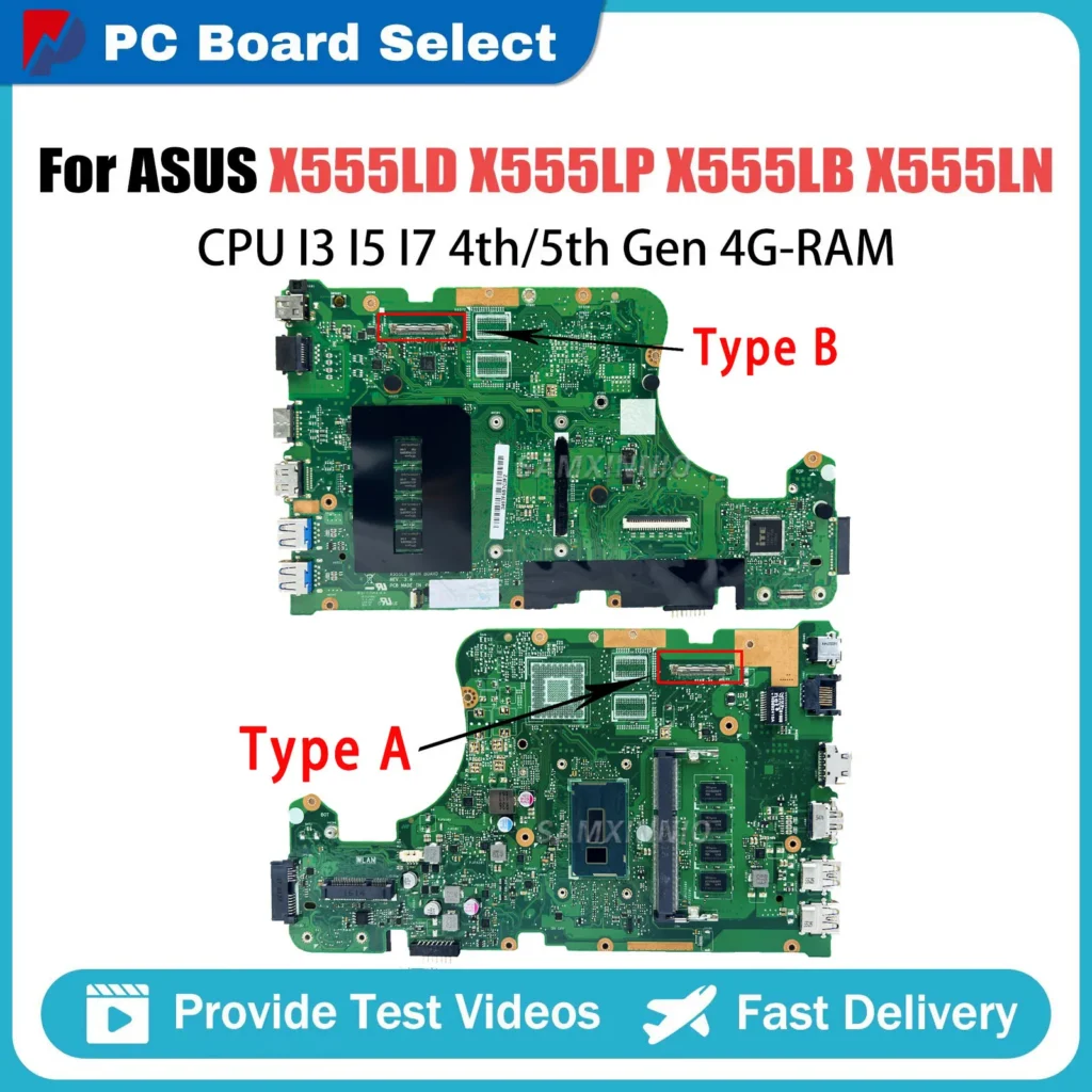 X555LD For ASUS X555LA X555LAB A555LA K555LA F555LA R557LA R556LA X555LB I3 I5 I7 4th/5th Gen 4GB