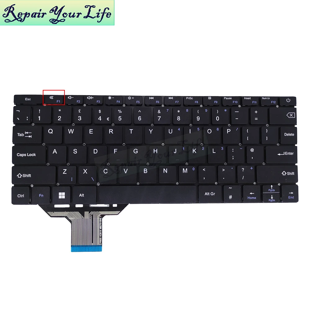 UK English Keyboard for GEO Computers GeoBook 1E 11.6 MB2751004 YXT-NB93-119 PRIDE-K3919