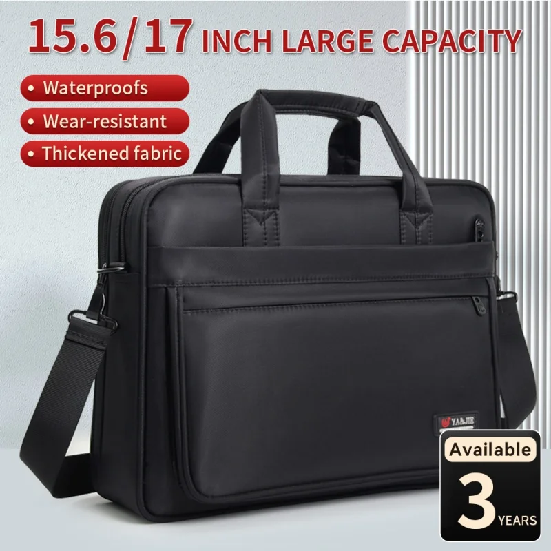 Briefcases For Men Canvas Tote Bag Large Laptop Case 15.6 Inch 17 Inch 14 Inch