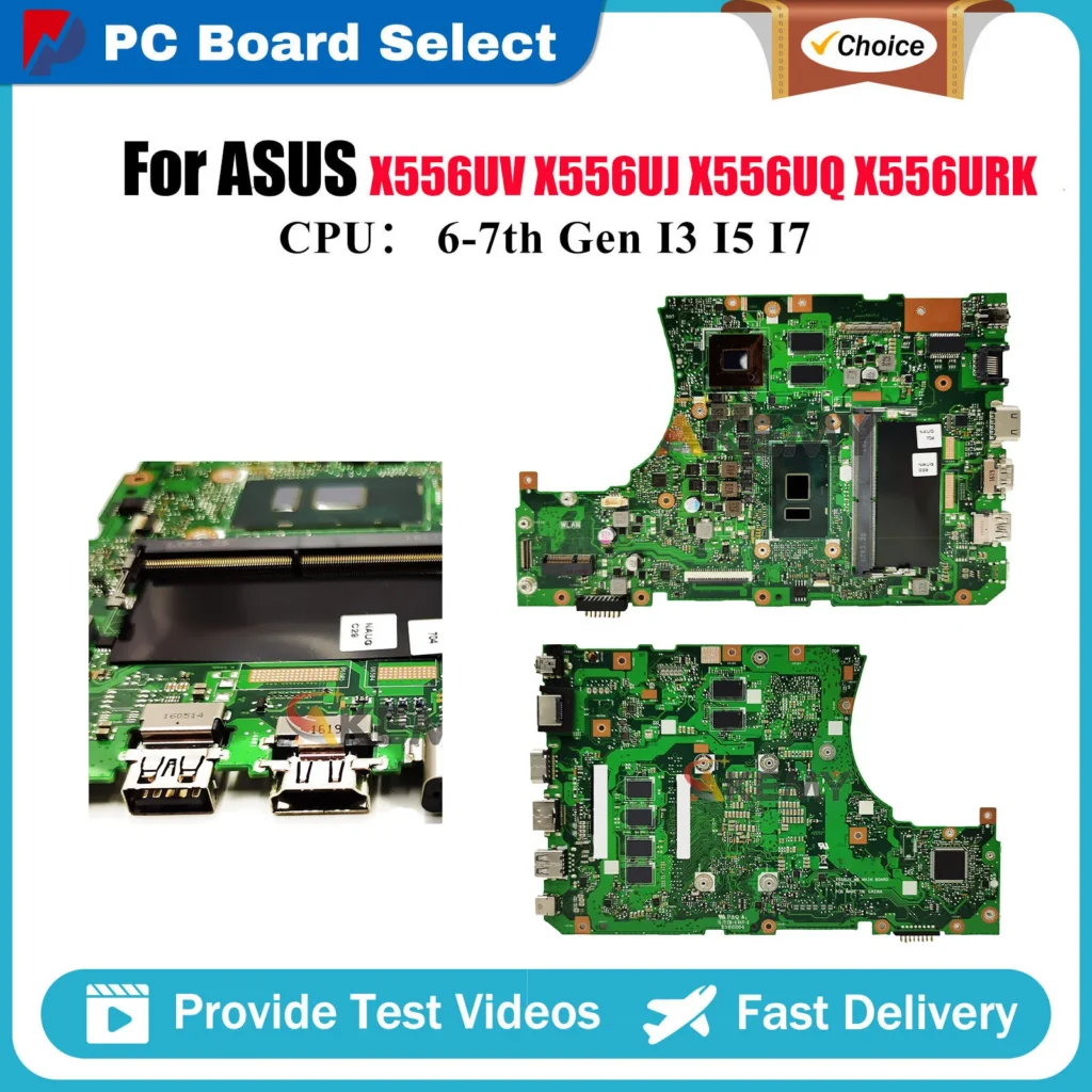 X556U X556UV For ASUS VM591U X556UQ K556U X556URK X556UQK FL5900U X556UF X556UR With I3 I5 I7
