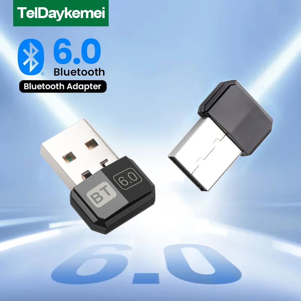 USB Bluetooth Adapter, Bluetooth 6.0 Dongle