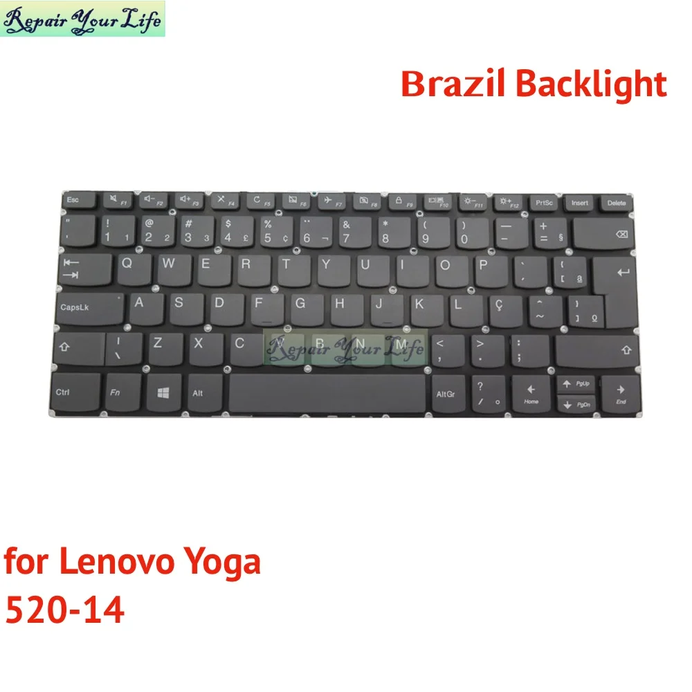 UK US Backlit Keyboard For Lenovo Yoga 520-14 520-14IKB 80YM 80X8 81C8 720-15IKB SN20M61595