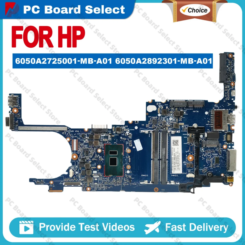 6050A2725001-MB-A01 6050A2892301-MB-A01 For HP EliteBook 820 G3 I5 I7-6th Gen