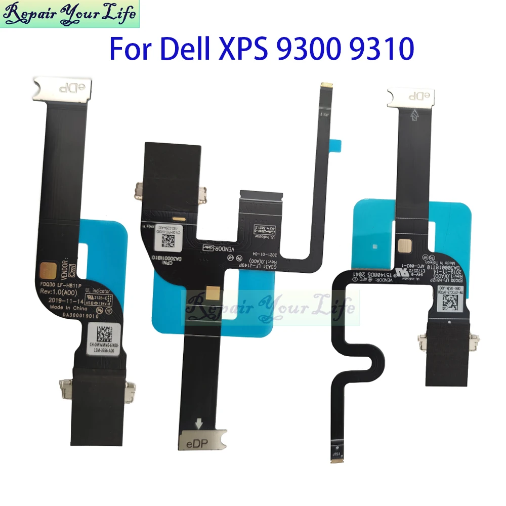 Screen Cable For Dell XPS 9300 9310 LF-H811P 0MWMN0 LF-H812P 0YCCJ2 LF-J149P 08HF57