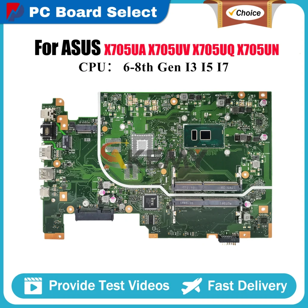 X705UA For ASUS VivoBook X705UV X705UN X705UBP X705UB X705UF X705U X705UQ X705UNR With I3 I5 I7