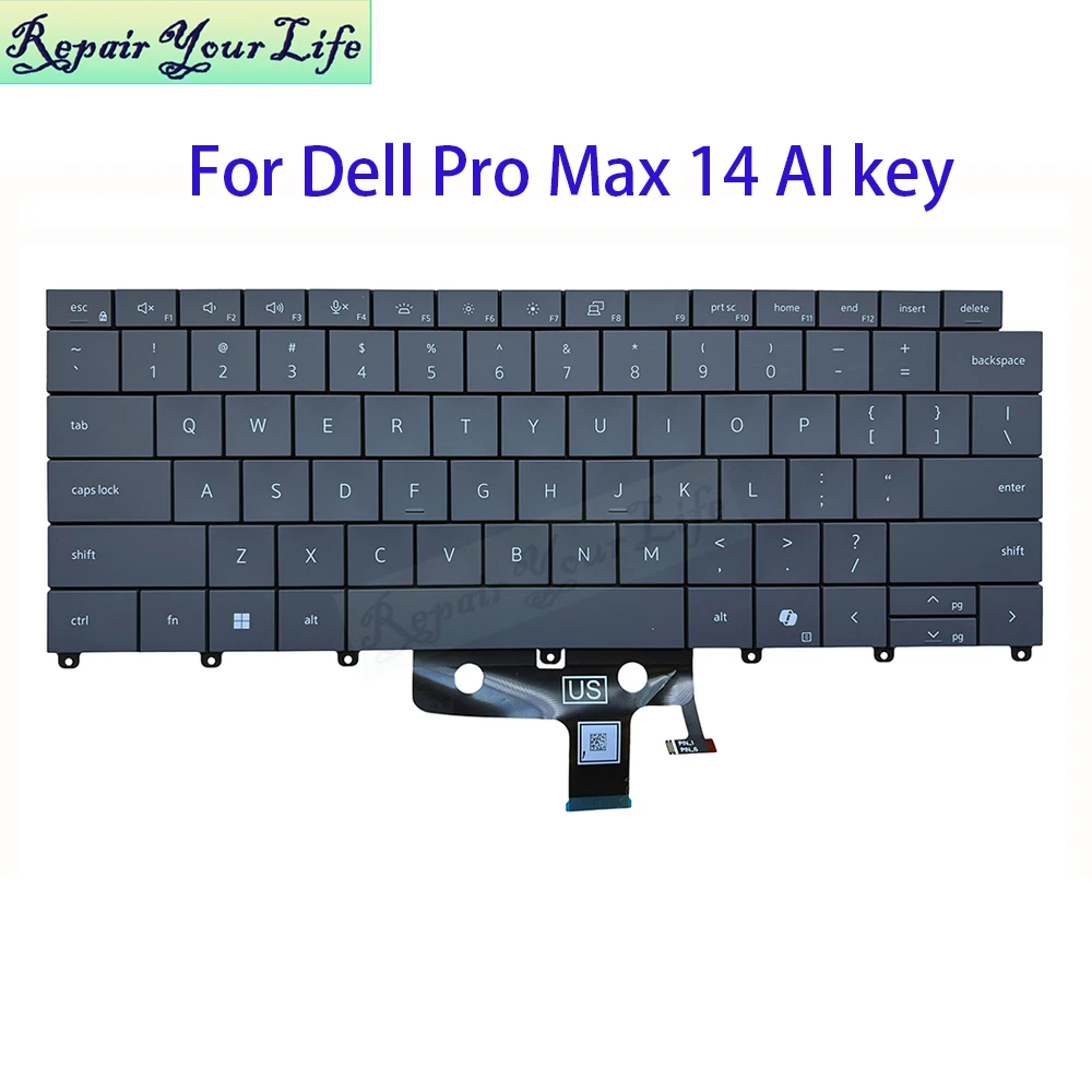 UK German French AZERTY Keyboard Backlight For Dell Pro Max 14 Premium MA14250 MA16250 PA14250 0FYM88 0X8RC5 028RCY 0694D5