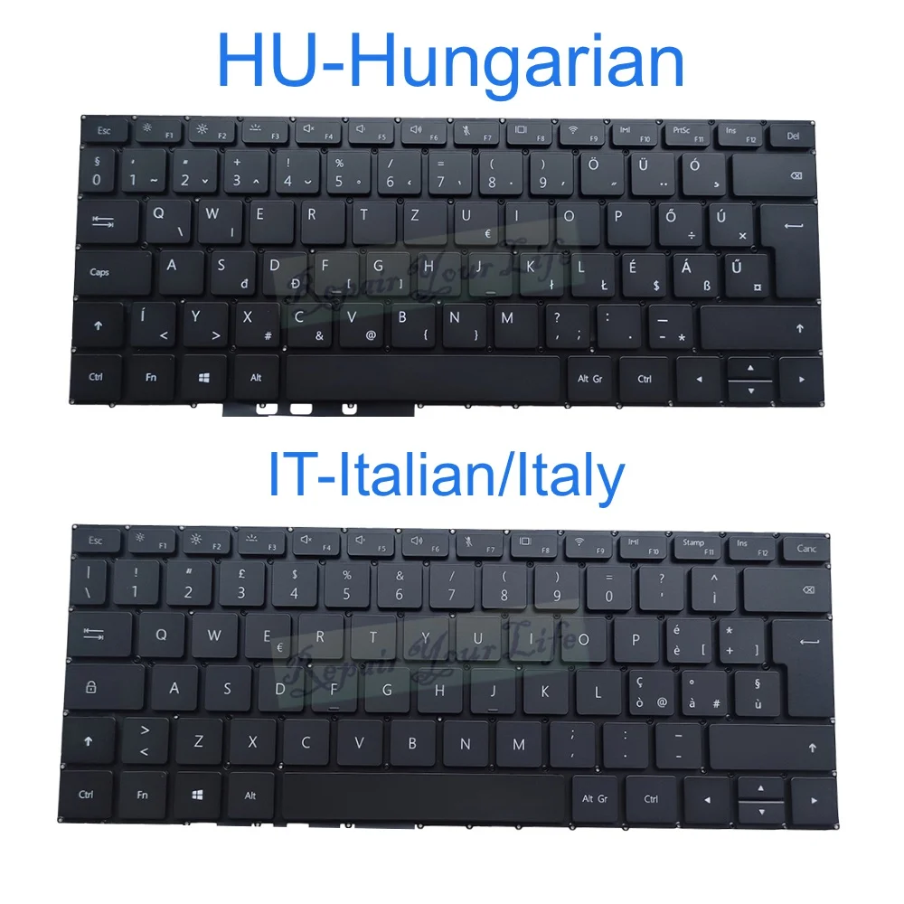 UK Spanish Laptop Keyboard For Huawei HN-W19R WRTB-WAH9L WRT-W09 WRTB-WFE9L KPRC-W10L MateBook 13 2020 2021