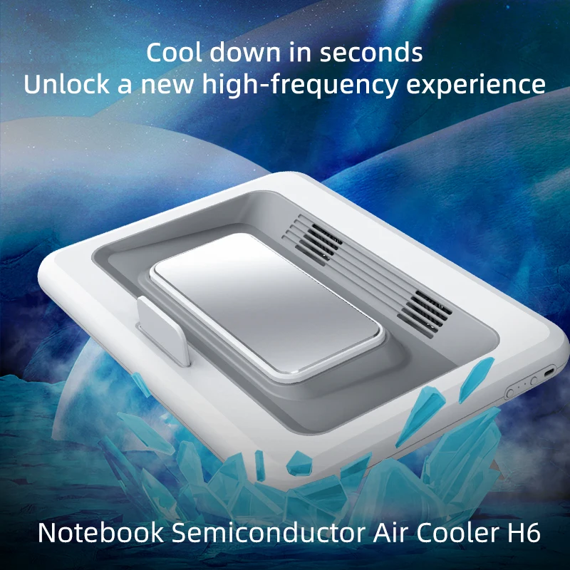 dual turbo bladeless fan laptop cooler for up to 21 inch