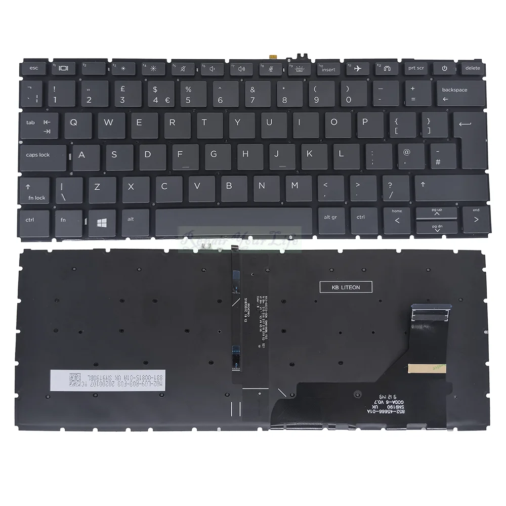 UK Backlit Keyboard for HP EliteBook 830 G7 G8 735 G7 G8 835 G7 G8