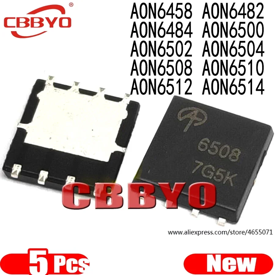 (5piece)100% New AON6458 AON6482 AON6484 AON6500 AON6502 AON6504 AON6508 AON6510 AON6512 AON6514 QFN-8
