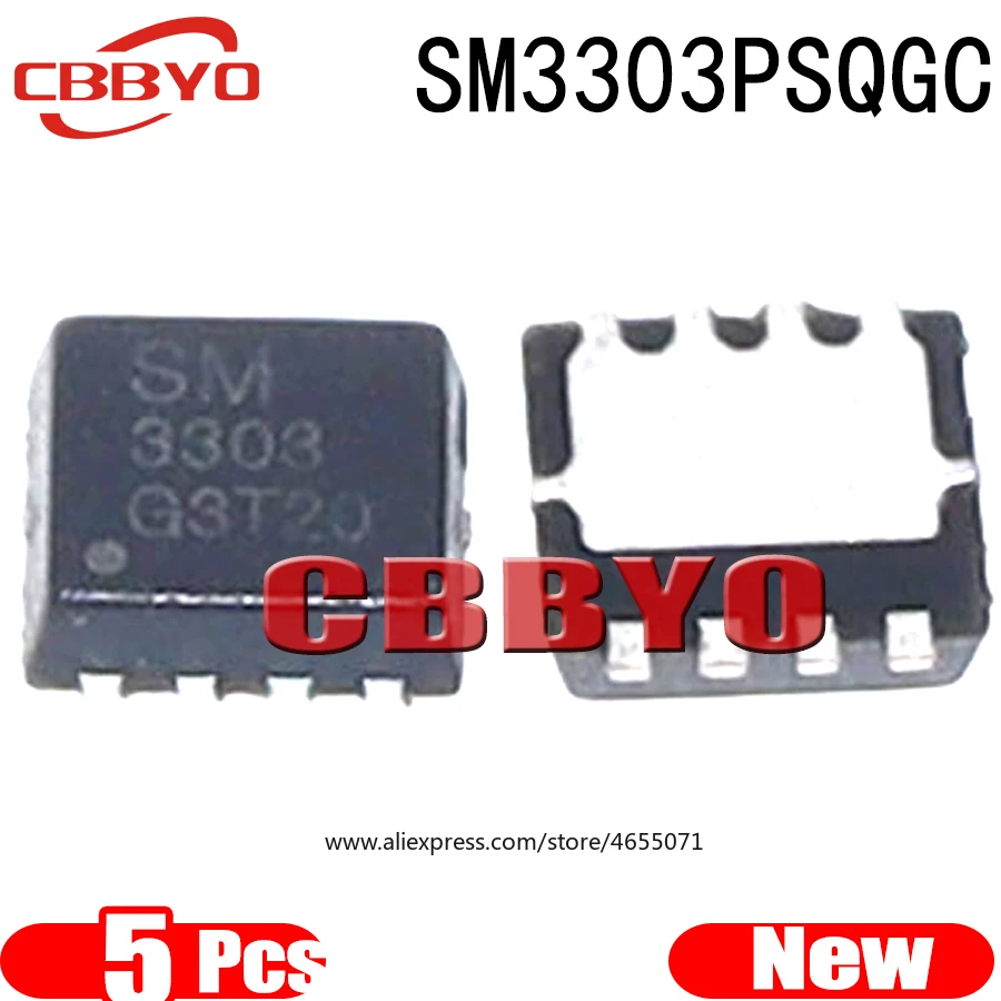 (5piece)100% New SM3303PSQGC-TRG SM3303PSQGC SM3303 QFN-8