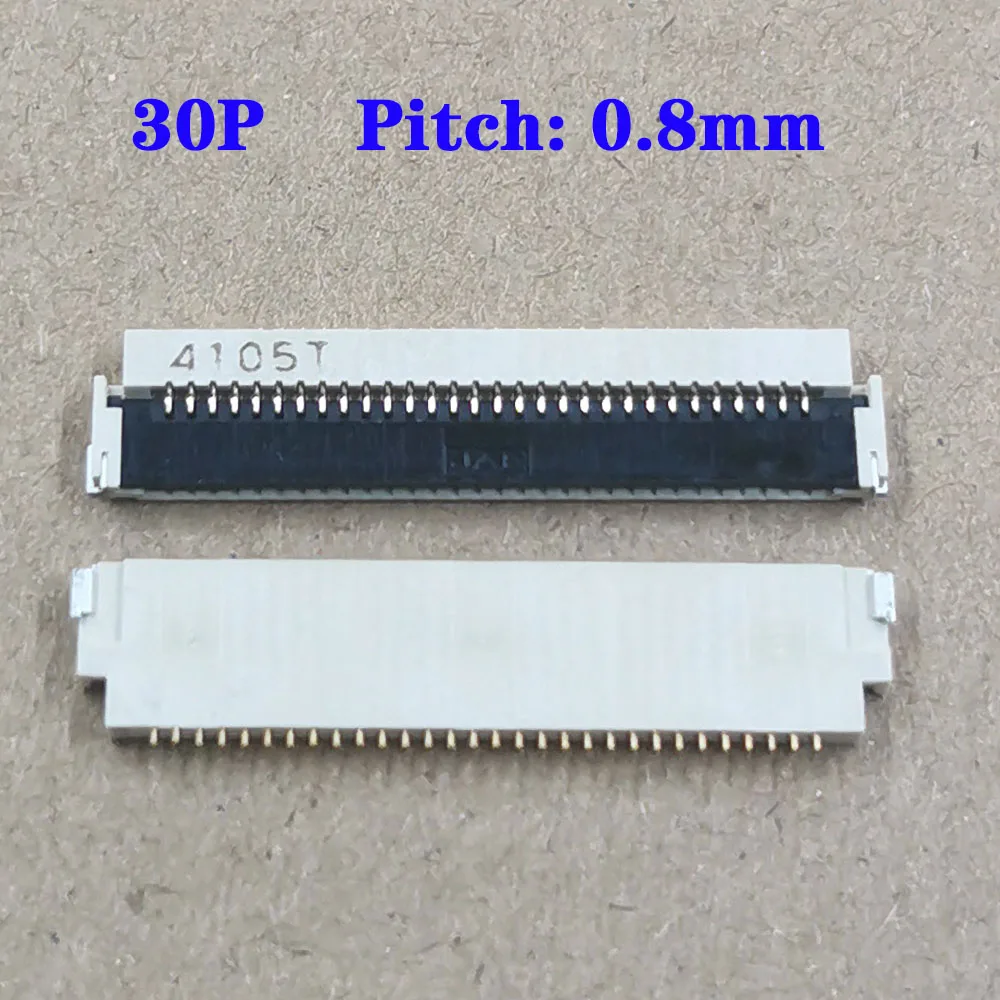 2-10pcs FPC FFC Connector 30pin 0.8mm Pitch Socket 30P