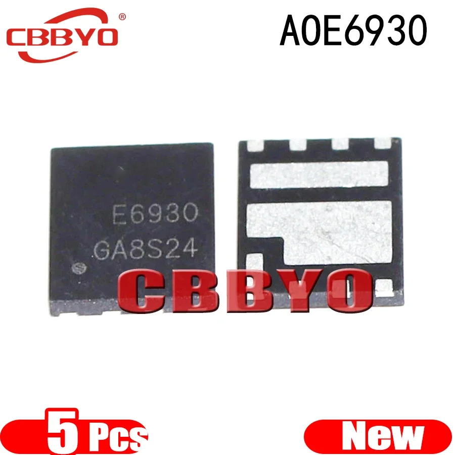 (5piece)100% New E6930 AOE6930 QFN-8