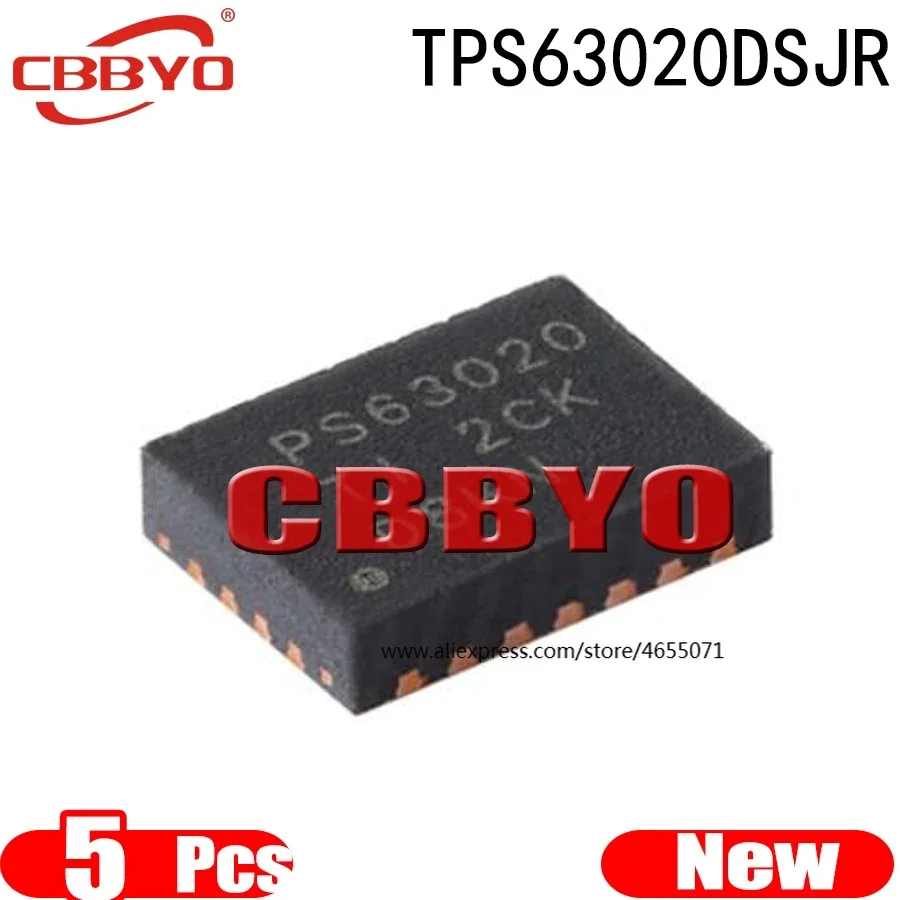 (5piece)100% New TPS63020DSJR TPS63020 PS63020 QFN-14