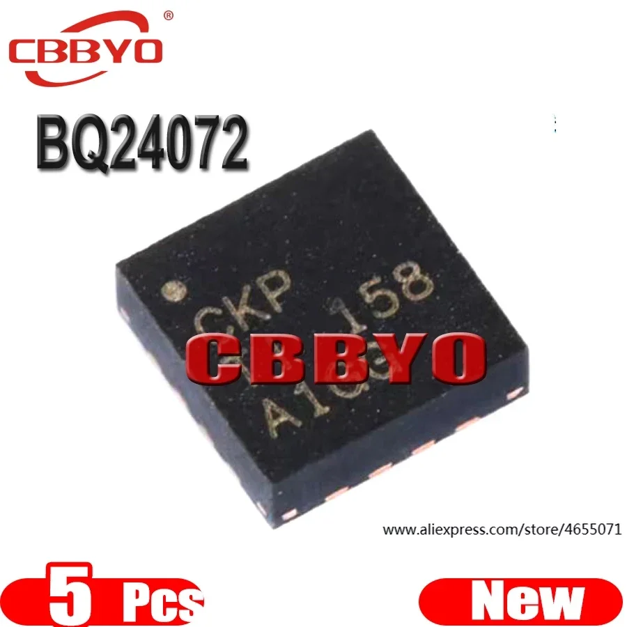 (5piece)100% New 24072 BQ24072 BQ24072RGTR For Code: CKP QFN-16