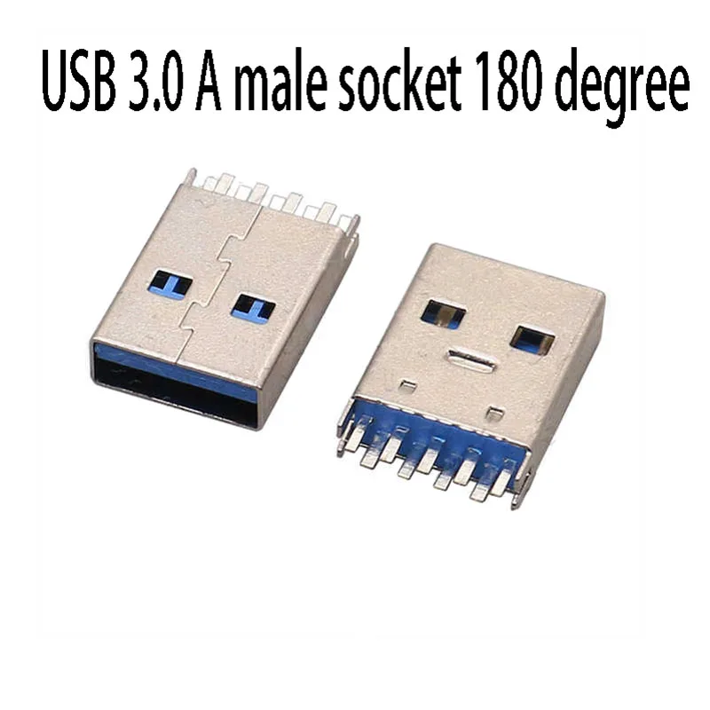 2PCS USB 3.0 Male Socket A-Type