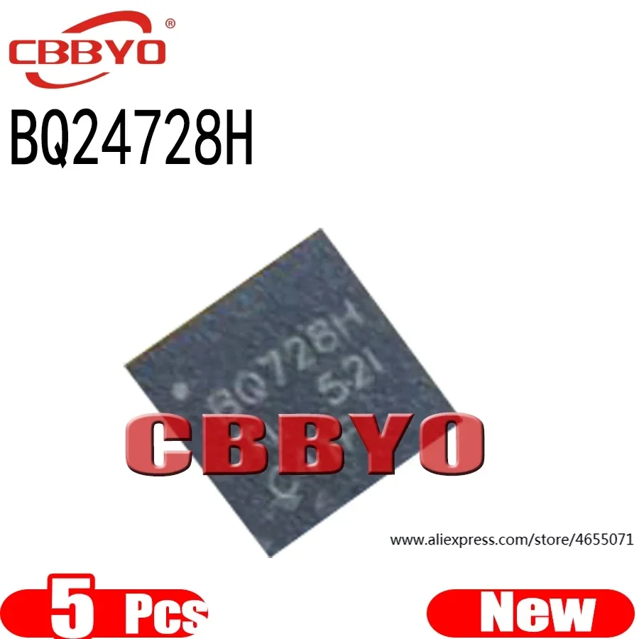 (5piece)100% New BQ24728HRGRR BQ24728H BQ728H QFN-20
