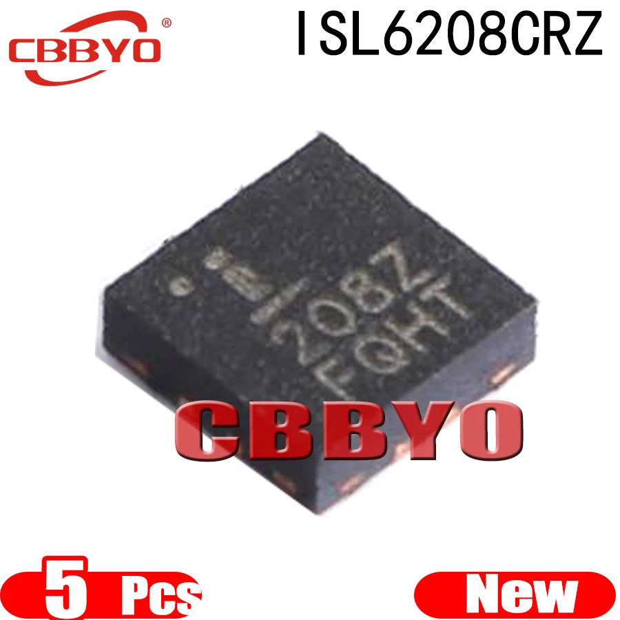 (5piece)100% New 208Z ISL6208 ISL6208CRZ QFN-8