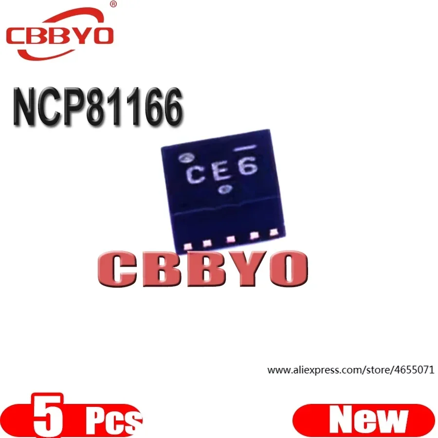 (5piece)100% New NCP81166 NCP81166MNTBG CEF CEC CE.. QFN-8