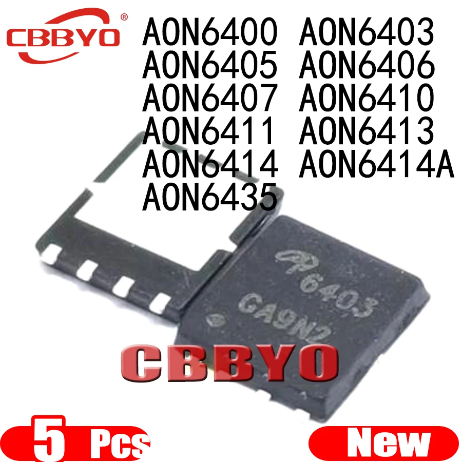 (5piece) 100% New AON6400 AON6403 AON6405 AON6406 AON6407 AON6410 AON6411 AON6413 AON6414 AON6414A AON6435 QFN-8