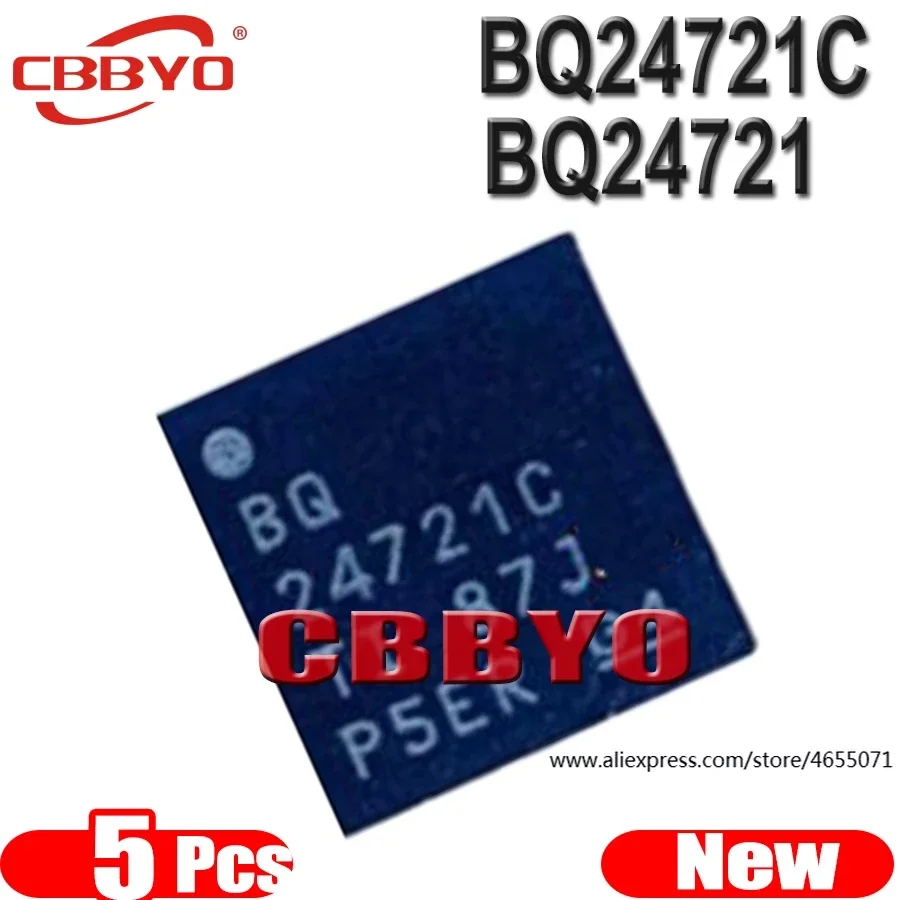 5pcs 100% New BQ24721CRHBR BQ24721C 24721C BQ24721 24721 QFN-32