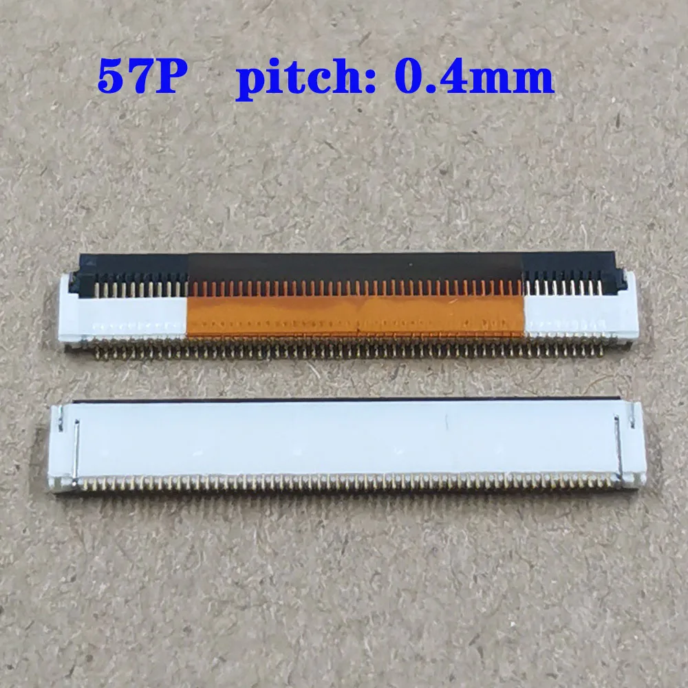 2-10pcs FPC FFC Connector 57pin 0.4mm Pitch Gold Plated