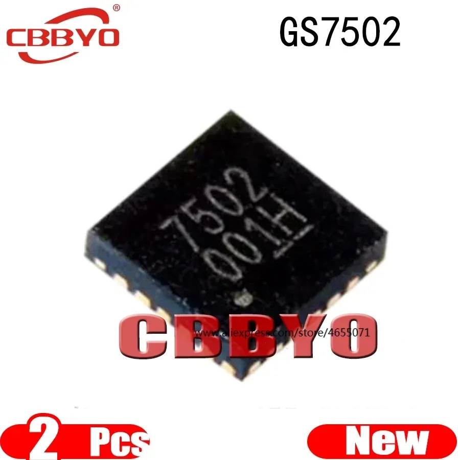 (2piece)100% New 7502 GS7502 GS7502Q3 GS7502Q3-R QFN-20
