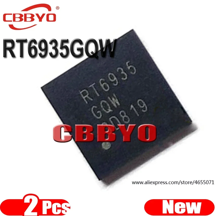(2piece)100% New RT6935 RT6935GQW QFN-56